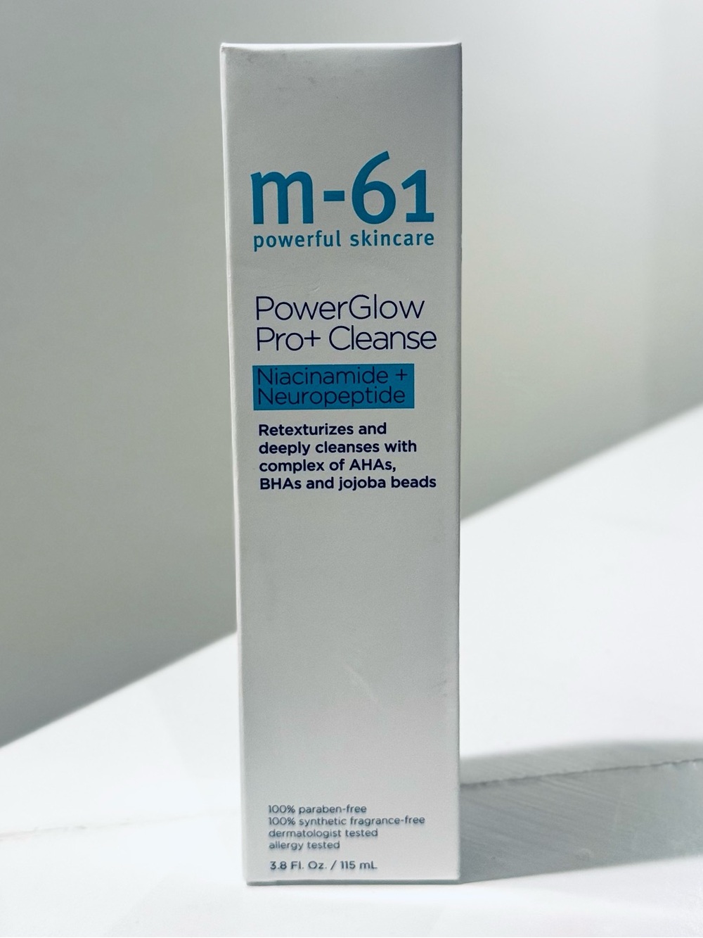 M-61 PowerGlow Pro+ Cleanse, Niacinamide + Neuropeptide, 3.8oz. NEW !